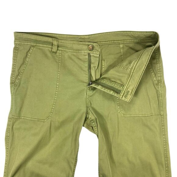 Pendleton Pants Womens Size 16 Petite Green High Waisted Straight Leg Utility - Picture 4 of 15